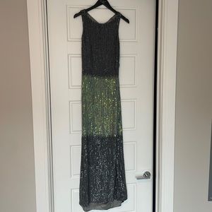 Size medium, silver, London designer dress.